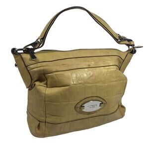 Liz Claiborne Hobo Satchel Handbag Purse Mustard Yellow